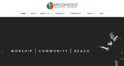 Desktop Screenshot of brookwoodbaptist.com