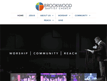 Tablet Screenshot of brookwoodbaptist.com